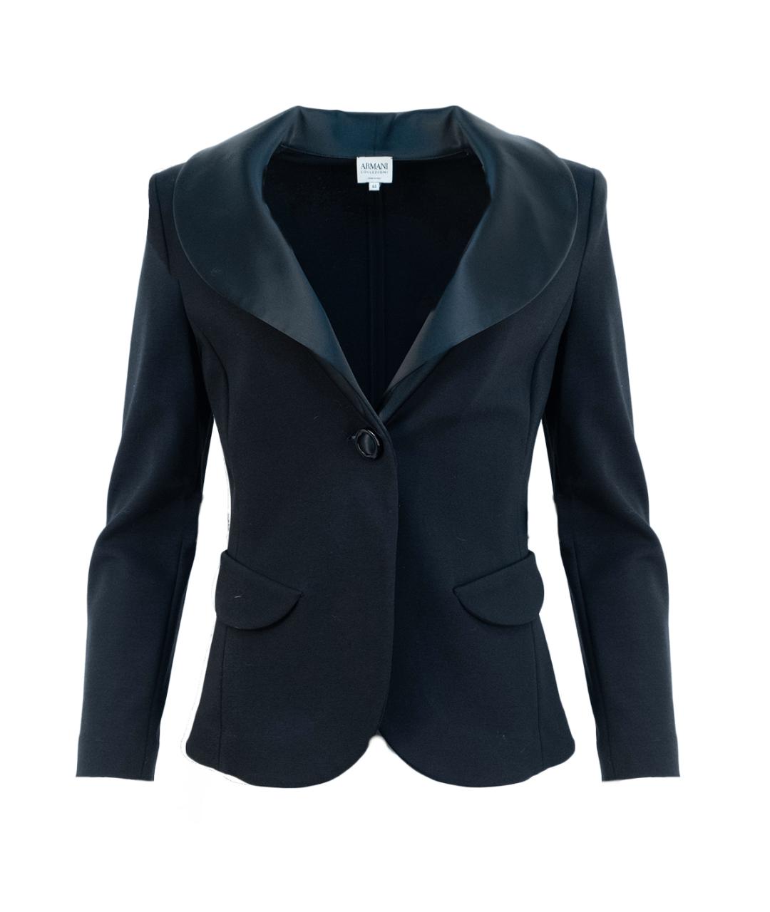 ARMANI COLLEZIONI Черный вискозный костюм с юбками, фото 2