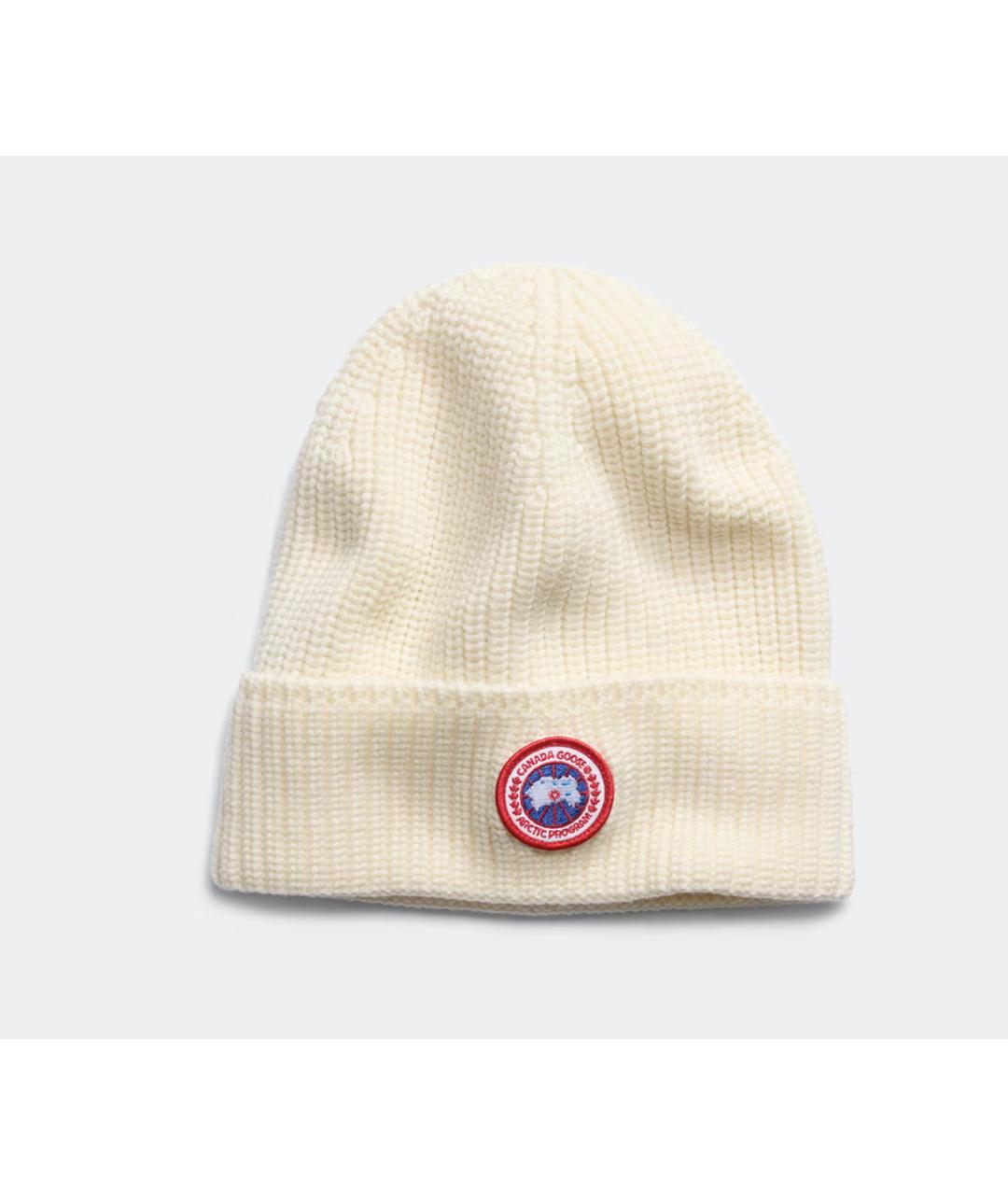 CANADA GOOSE Белая шерстяная шапка, фото 4