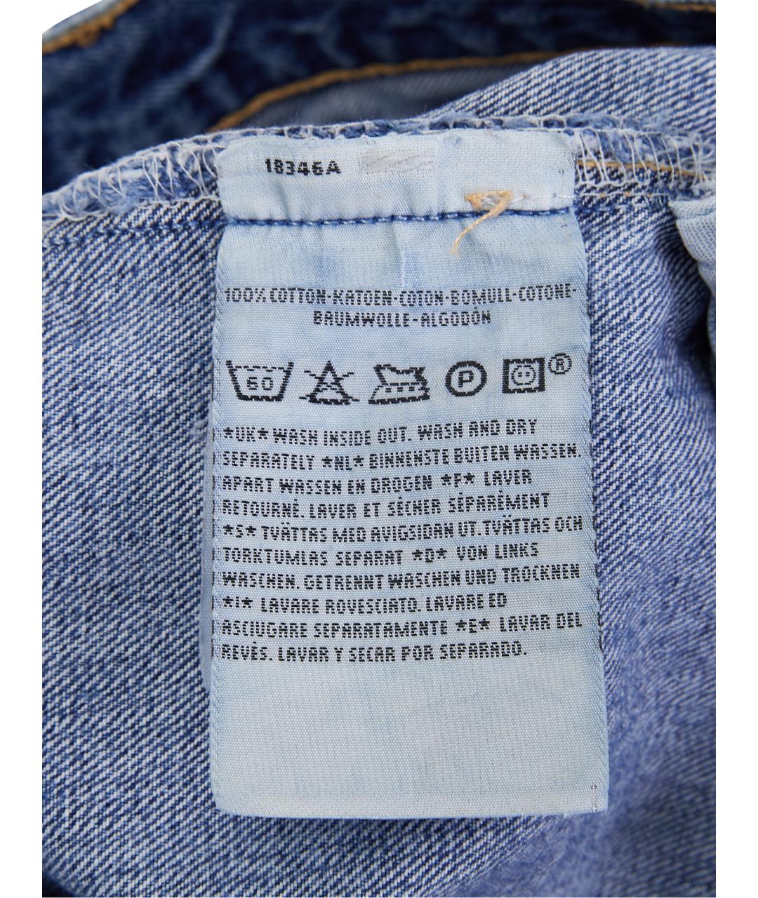 LEVI'S Синие хлопковые прямые джинсы, фото 8