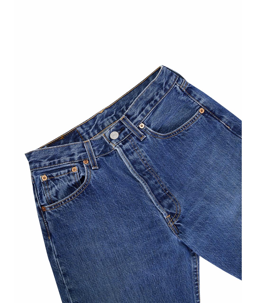 LEVI'S Синие хлопковые прямые джинсы, фото 10