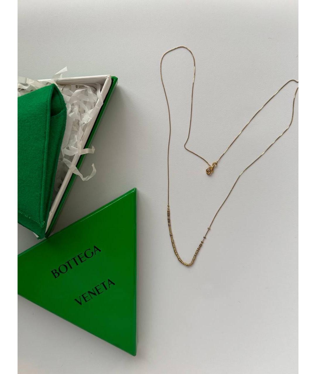 BOTTEGA VENETA Золотая металлическая цепочка, фото 5