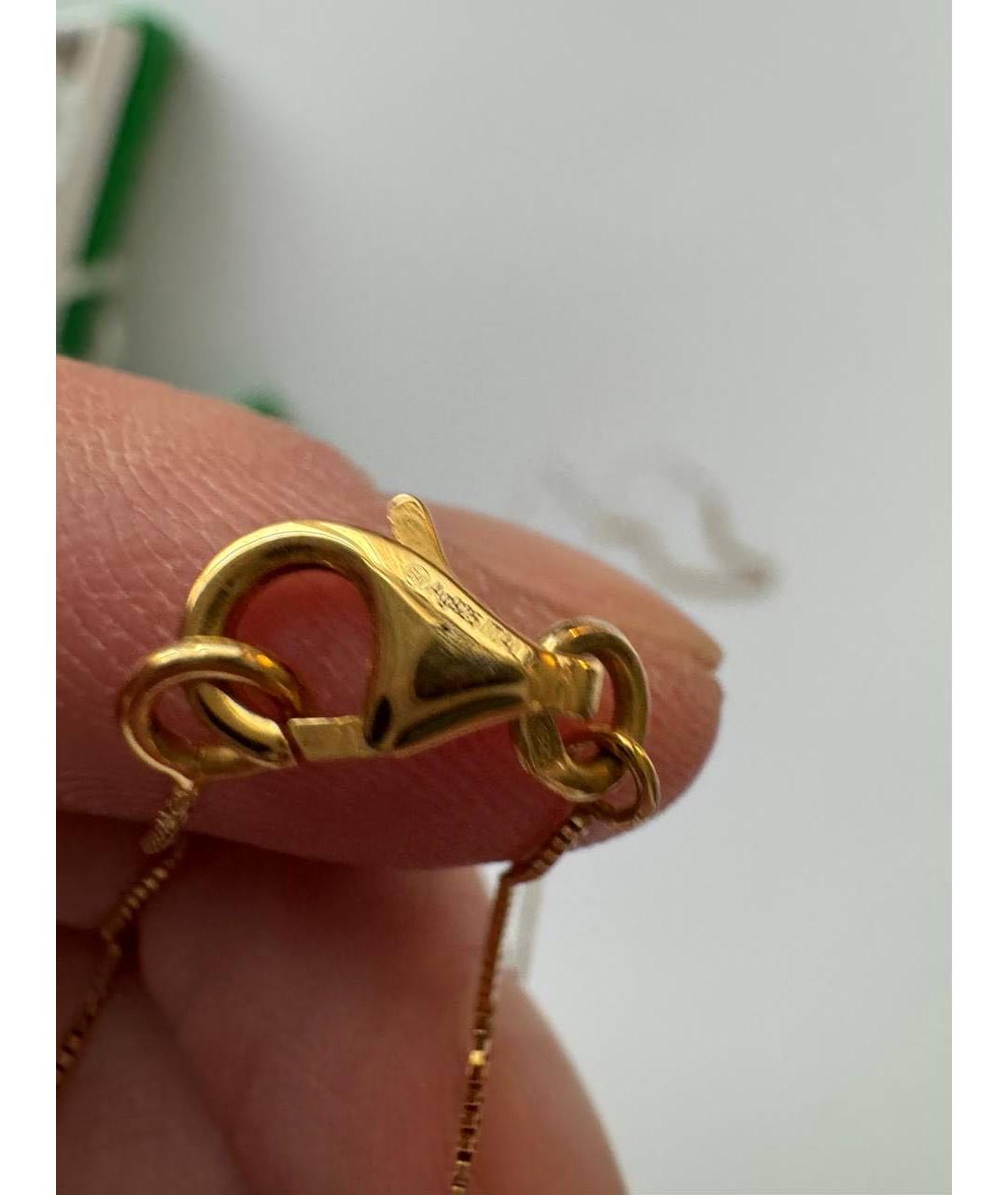 BOTTEGA VENETA Золотая металлическая цепочка, фото 3