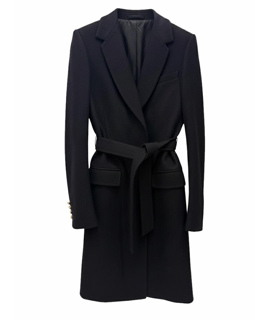 BALMAIN Черное кашемировое пальто, фото 1