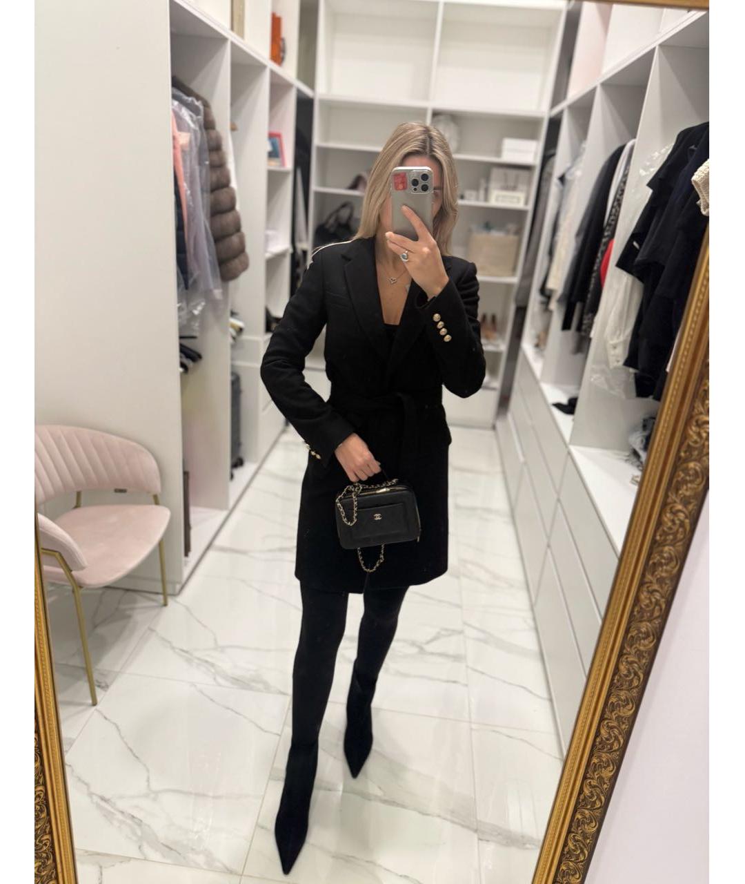 BALMAIN Черное кашемировое пальто, фото 6