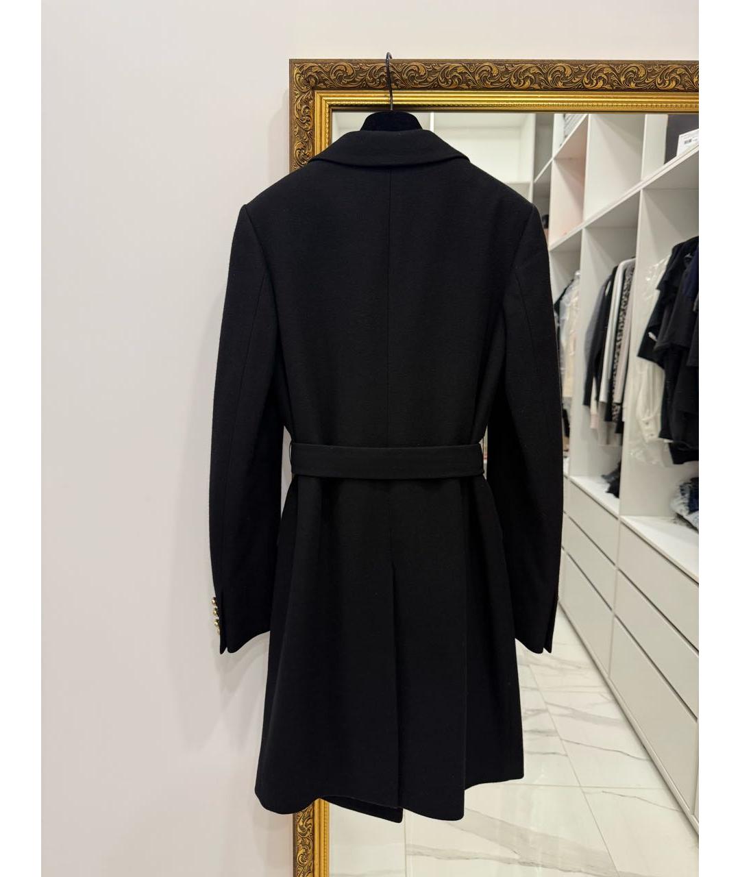 BALMAIN Черное кашемировое пальто, фото 5