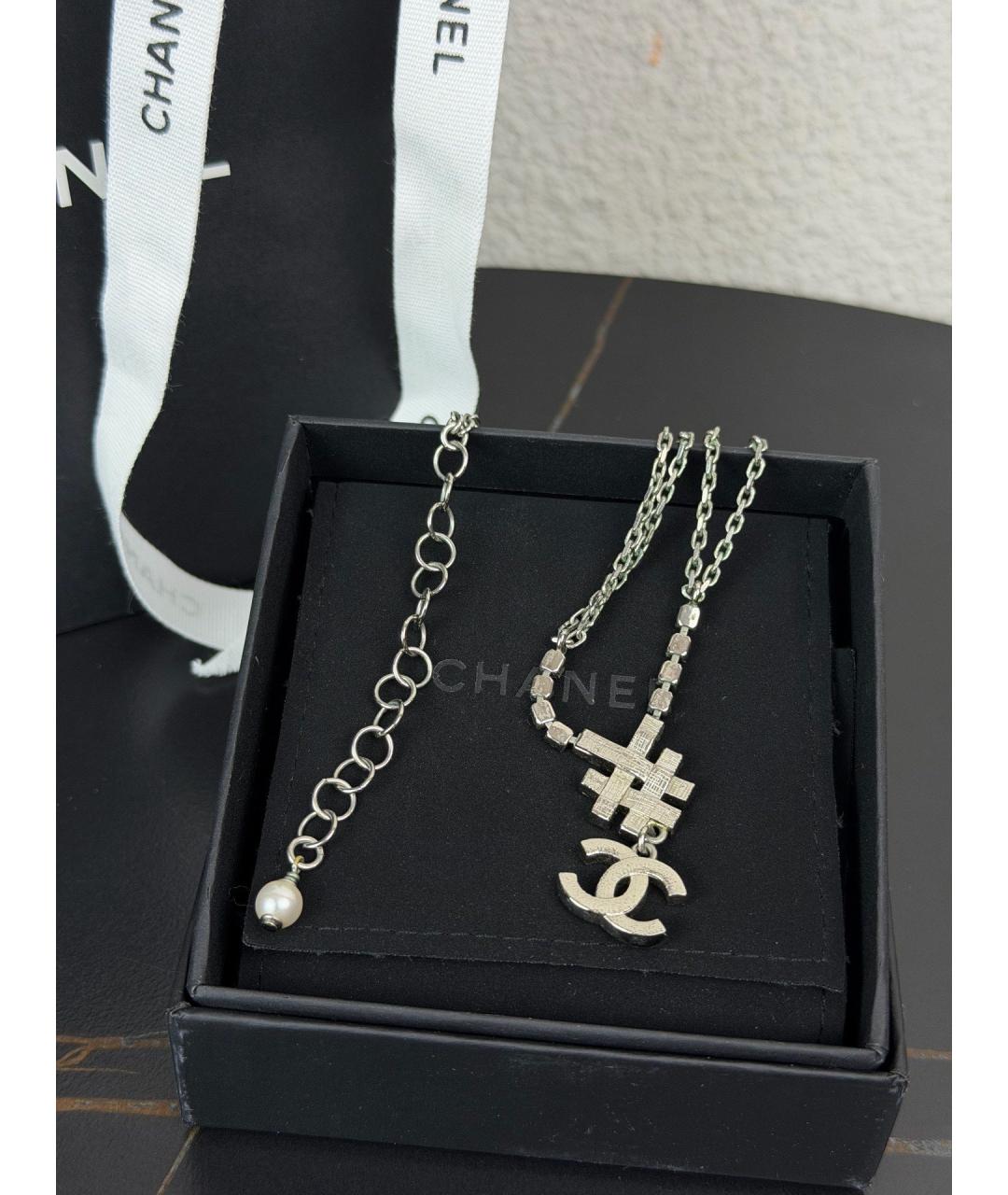 CHANEL Серебряная металлическая подвеска, фото 4