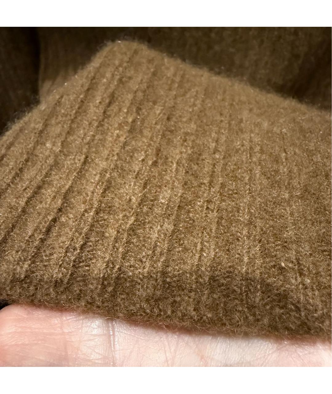 SAINT LAURENT Коричневая шерстяная водолазка, фото 6