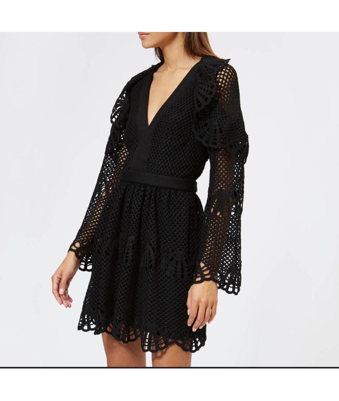 SELF-PORTRAIT Черное коктейльное платье, фото 7