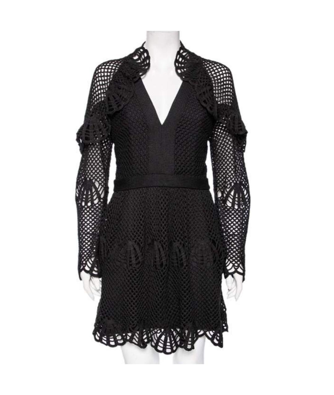 SELF-PORTRAIT Черное коктейльное платье, фото 9