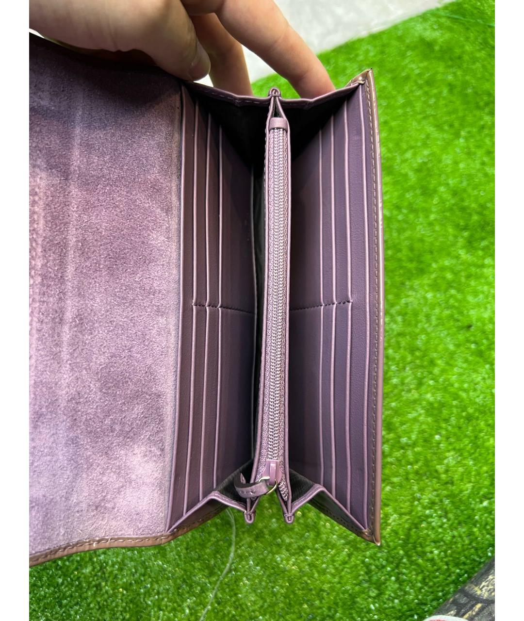 GUCCI Розовый кошелек из лакированной кожи, фото 7