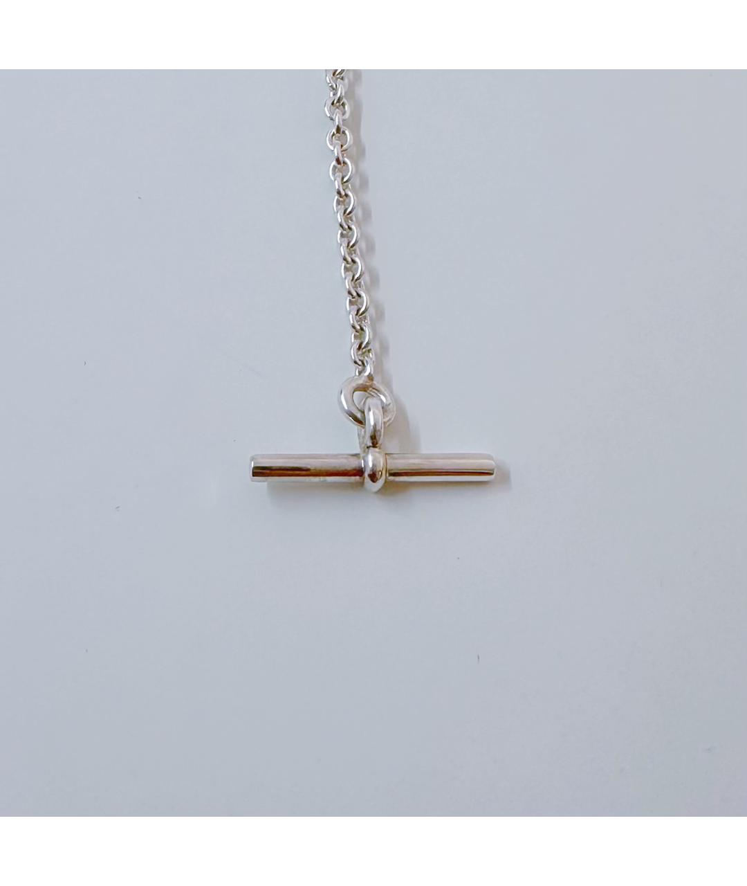 HERMES Серебряное серебряное колье, фото 8