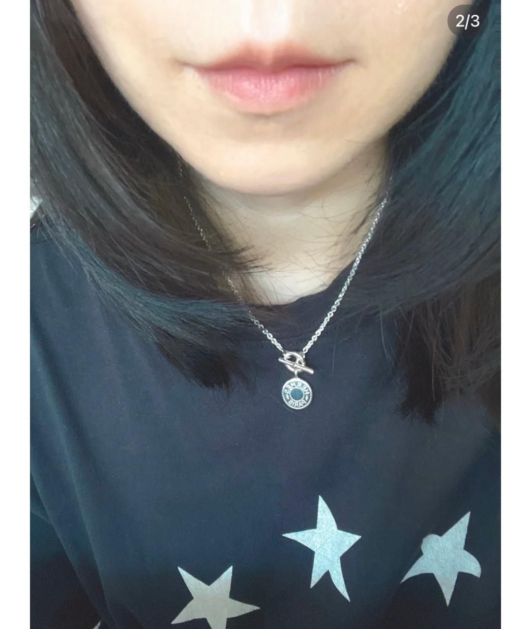 HERMES Серебряное серебряное колье, фото 9