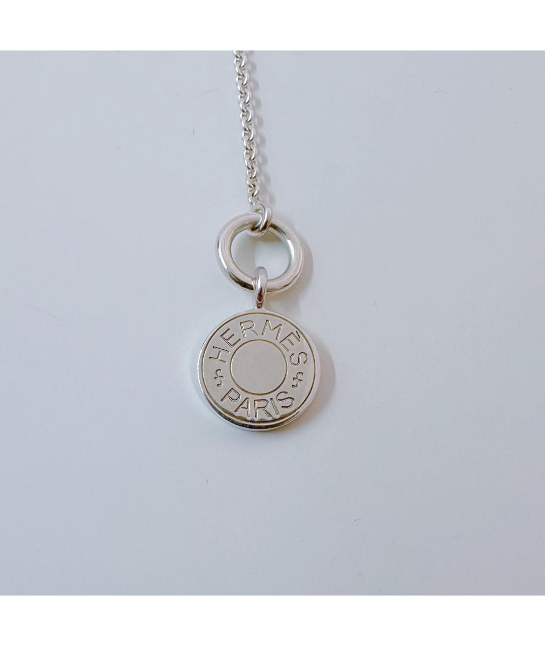 HERMES Серебряное серебряное колье, фото 7