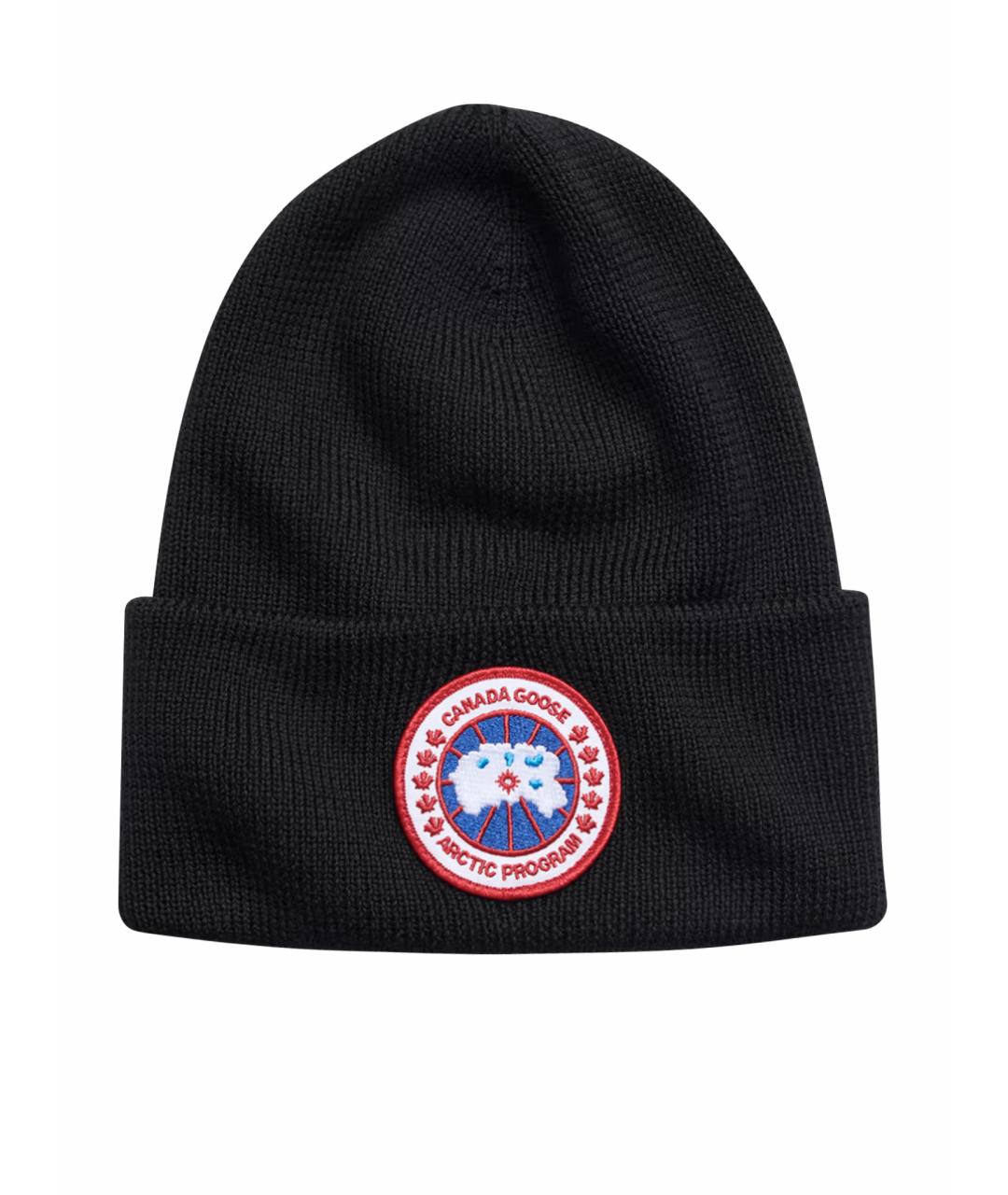 CANADA GOOSE Черная шерстяная шапка, фото 1