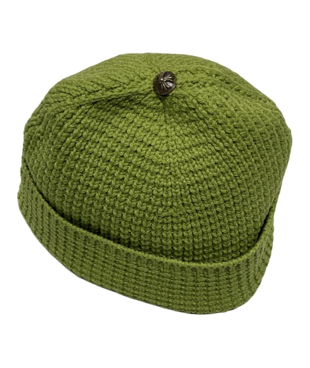 CHROME HEARTS Зеленая шапка, фото 2