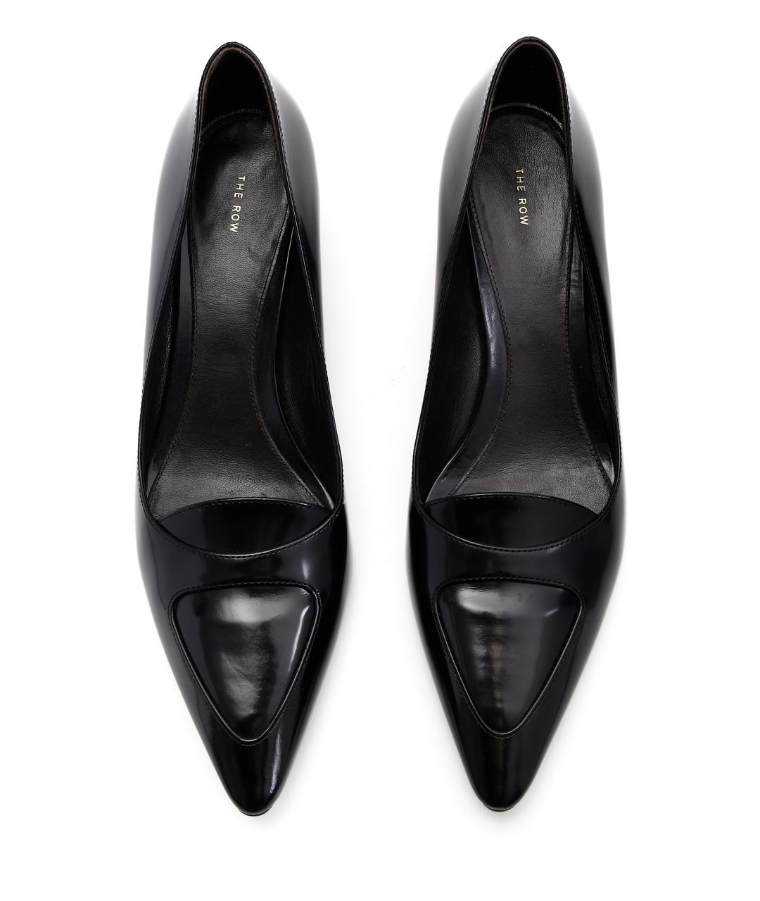 THE ROW Черные кожаные туфли, фото 5