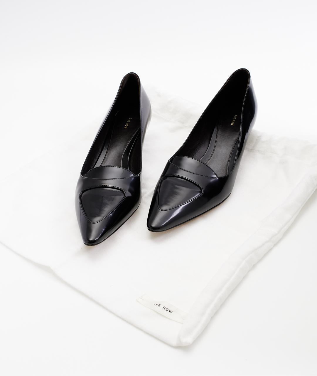 THE ROW Черные кожаные туфли, фото 8
