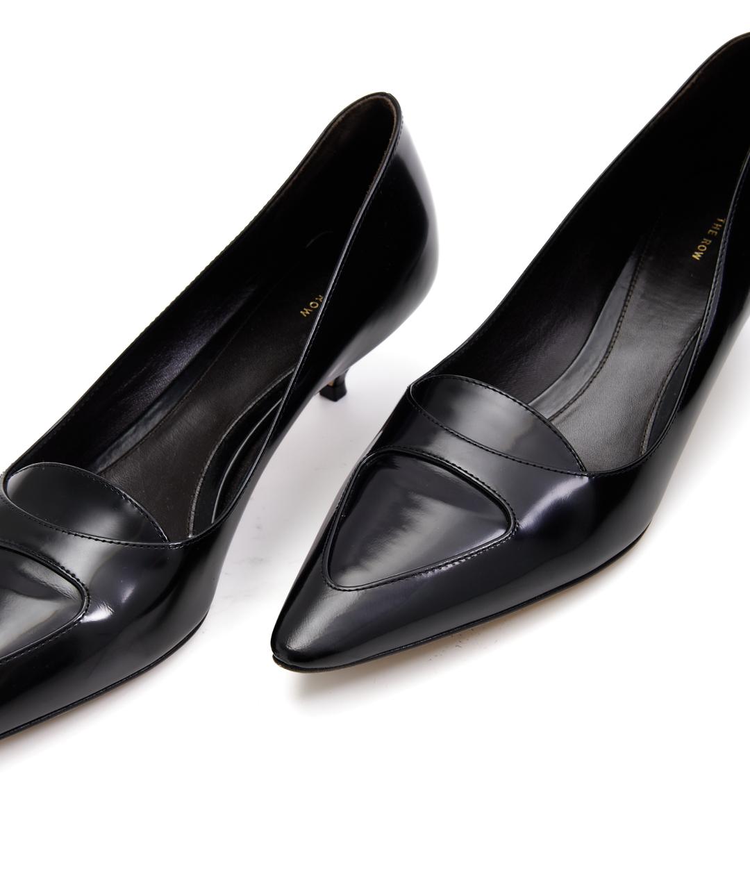 THE ROW Черные кожаные туфли, фото 4