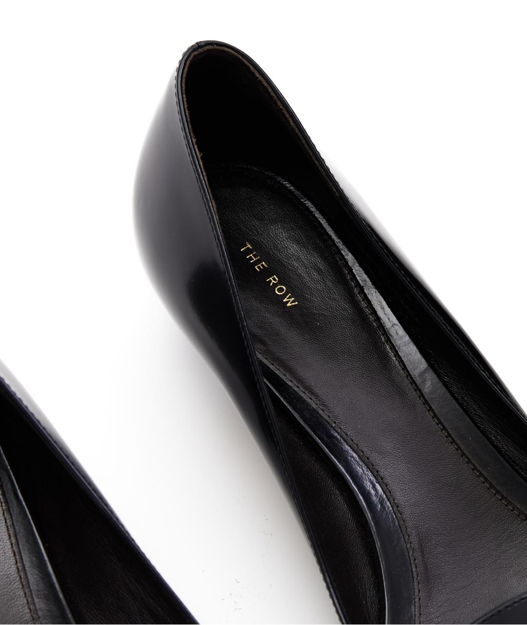 THE ROW Черные кожаные туфли, фото 6