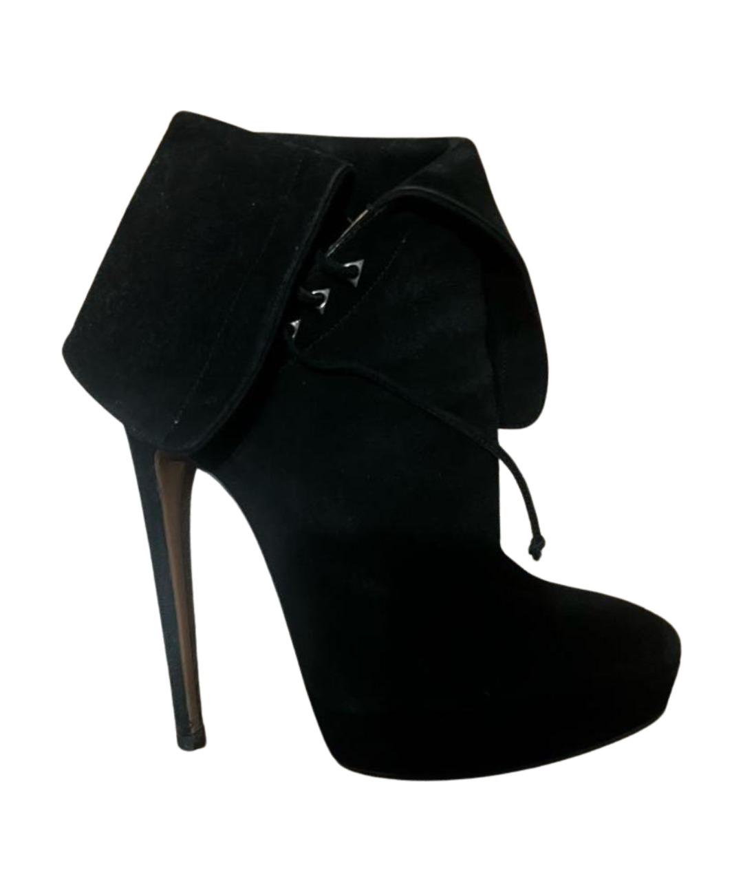 ALAIA Черные замшевые ботильоны, фото 1