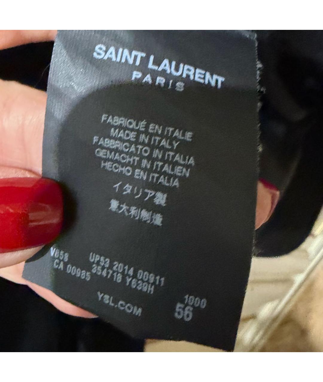 SAINT LAURENT Черная шерстяная куртка, фото 5