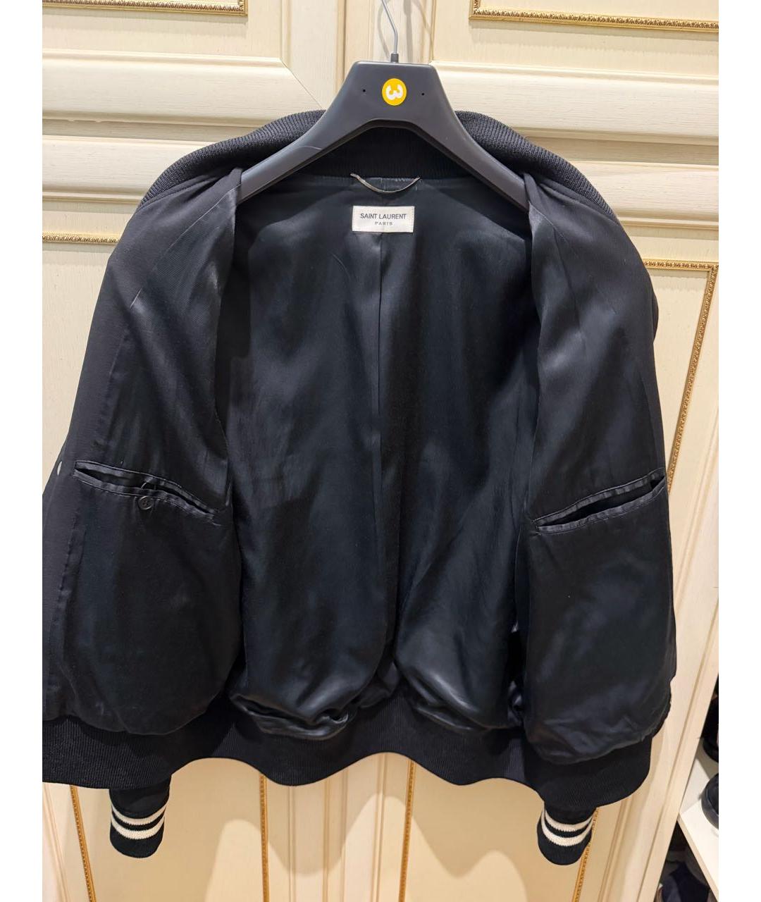 SAINT LAURENT Черная шерстяная куртка, фото 6