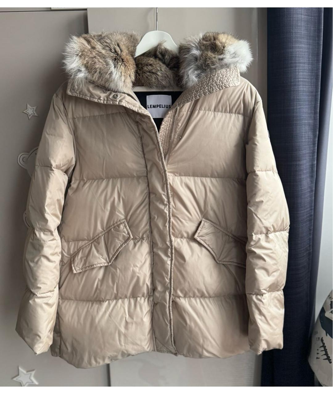 LEMPELIUS Бежевый пуховик, фото 3