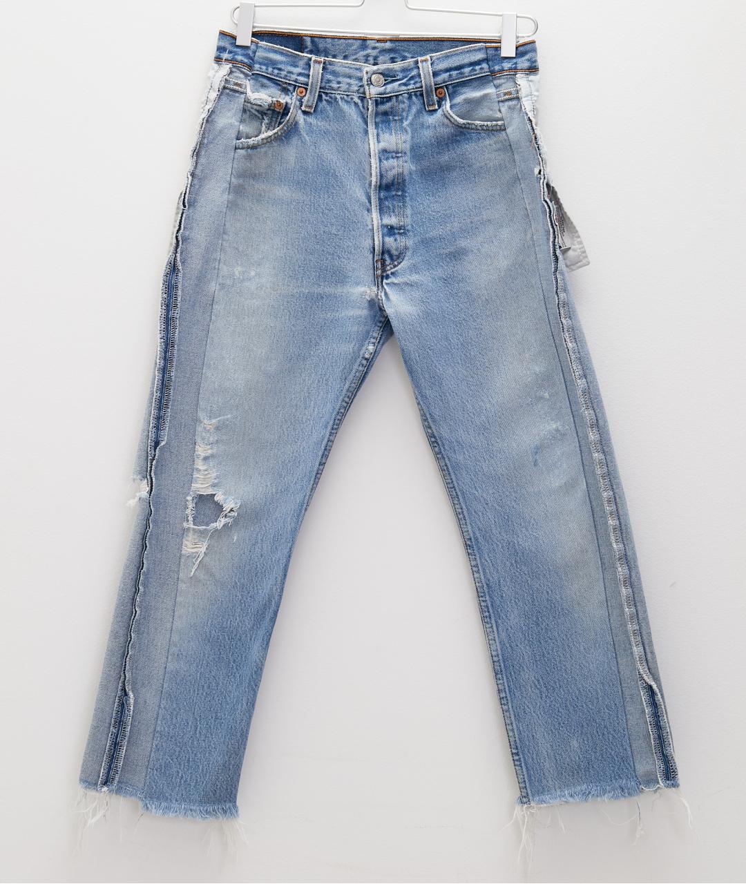 LEVI'S Голубые хлопковые прямые джинсы, фото 7