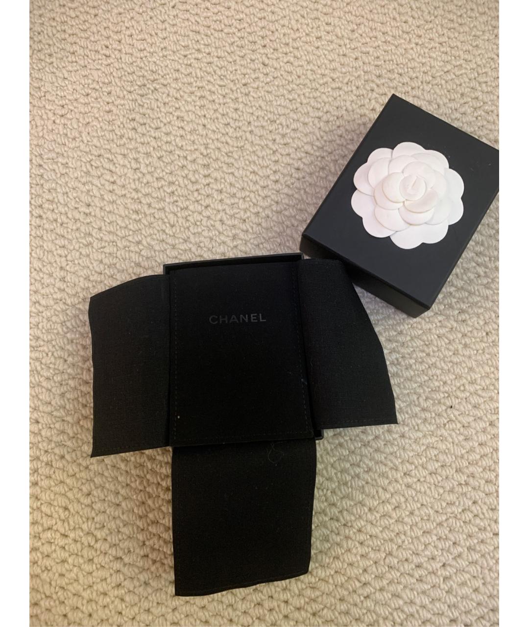 CHANEL Золотые металлические серьги, фото 3