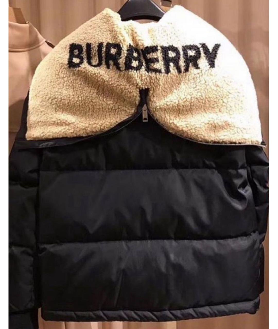 BURBERRY Черный вискозный пуховик, фото 3