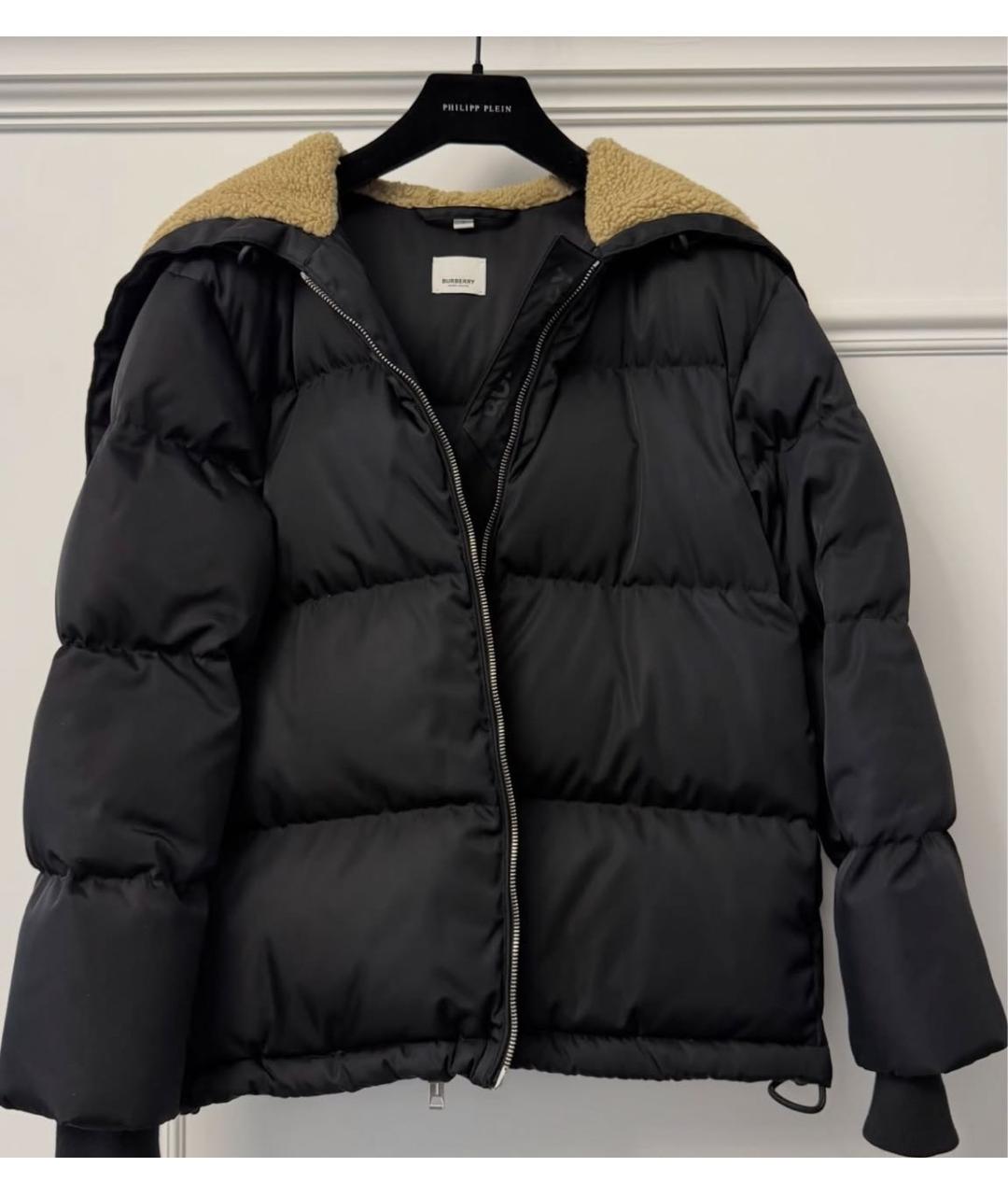 BURBERRY Черный вискозный пуховик, фото 6