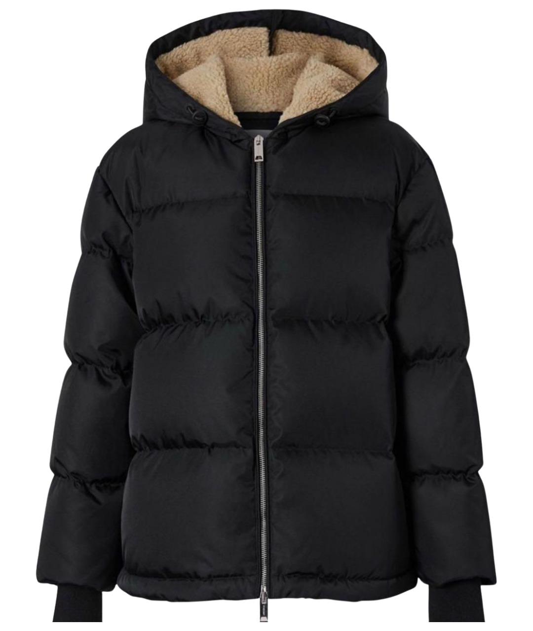 BURBERRY Черный вискозный пуховик, фото 1