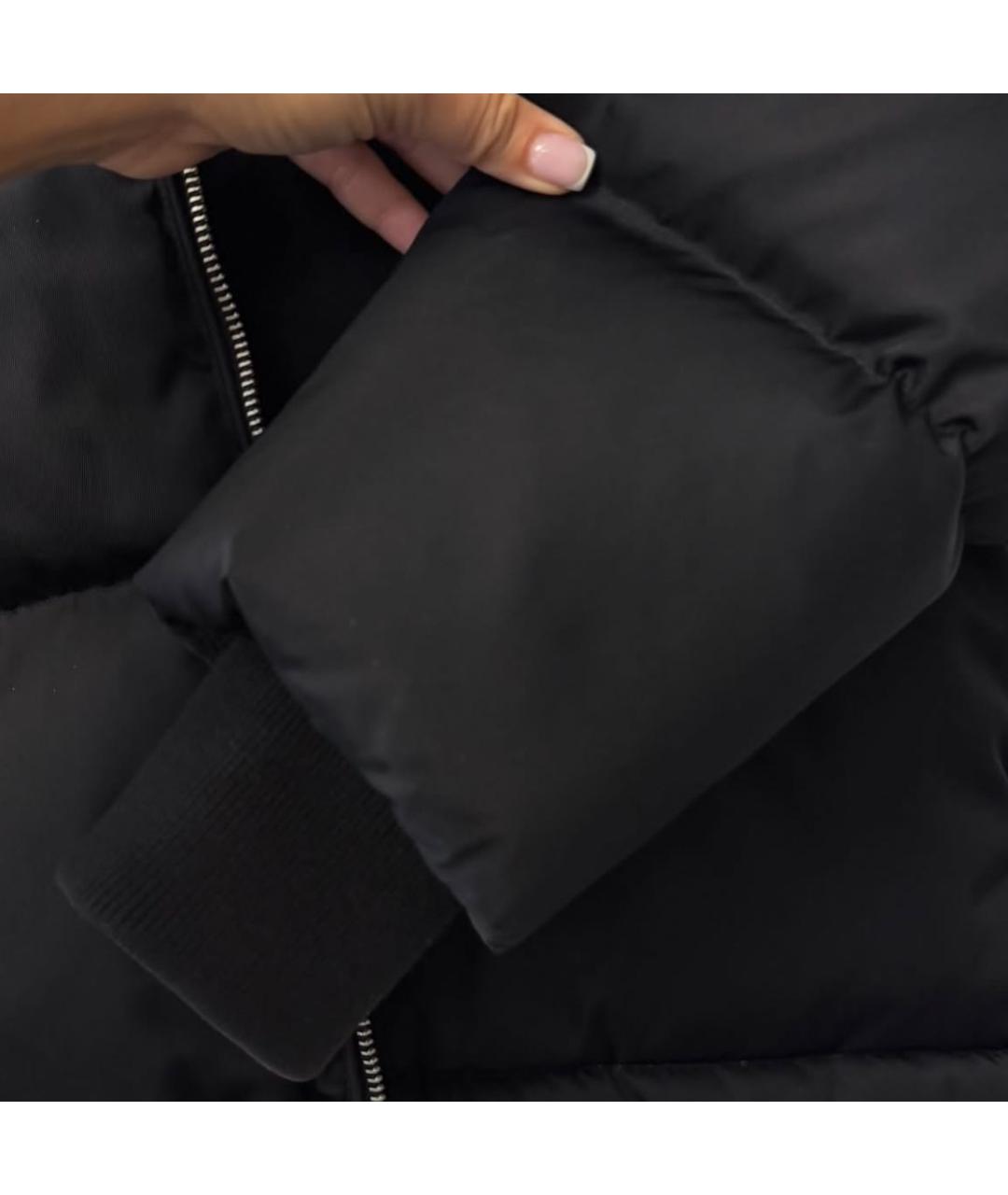 BURBERRY Черный вискозный пуховик, фото 7