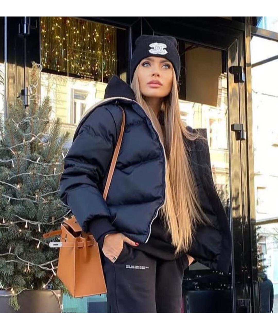 BURBERRY Черный вискозный пуховик, фото 8