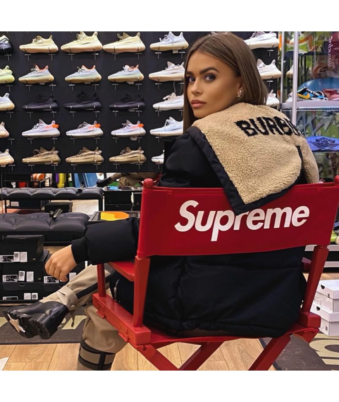 BURBERRY Черный вискозный пуховик, фото 5