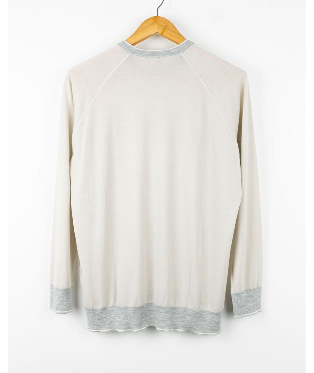 ELEVENTY Бежевый шерстяной джемпер / свитер, фото 2