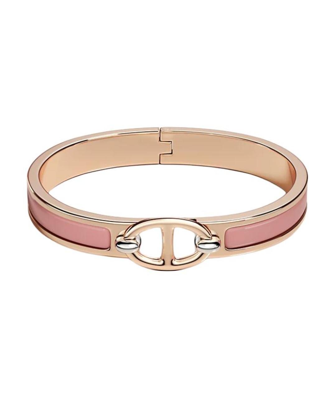 HERMES Розовый металлический браслет, фото 1