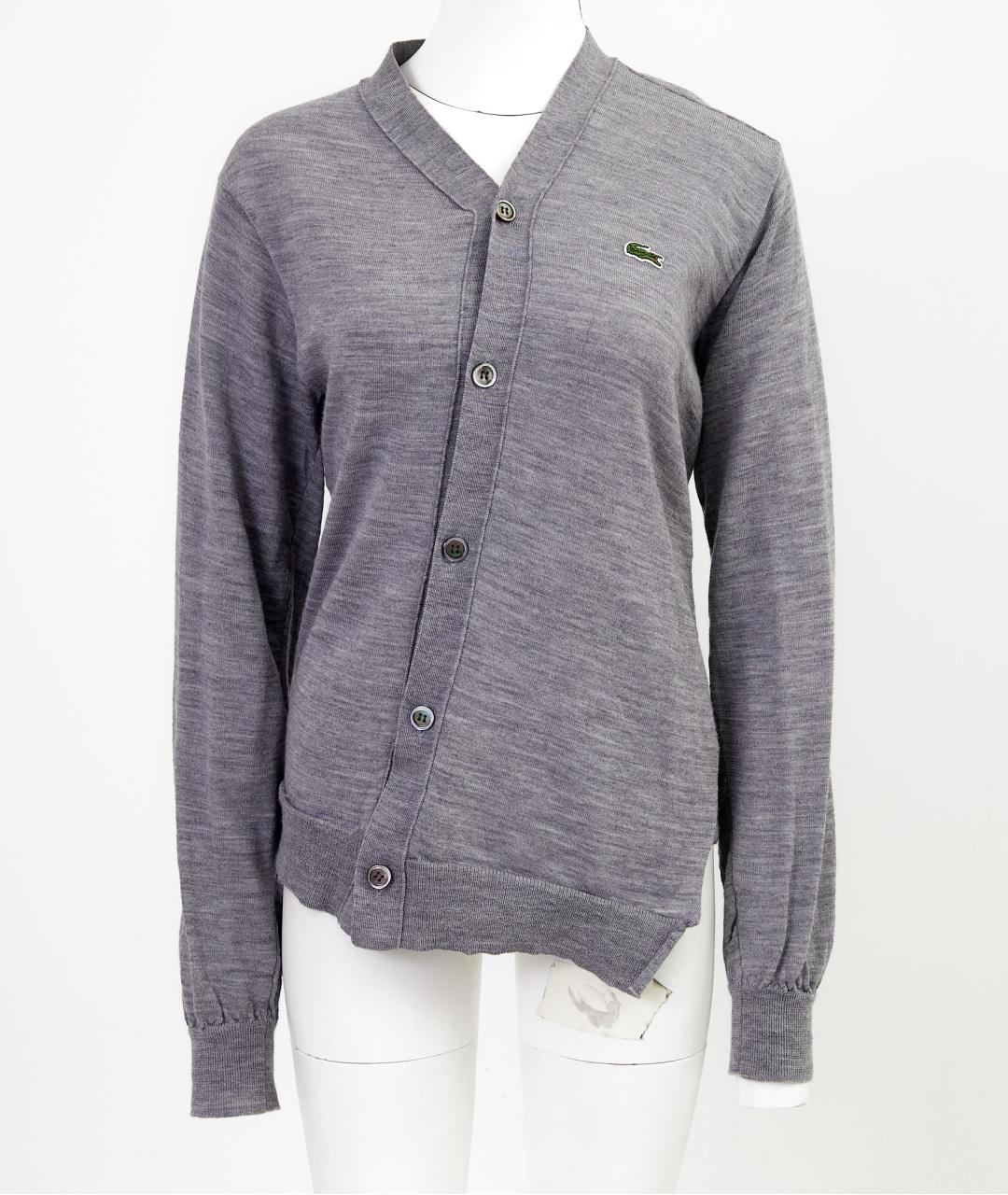 LACOSTE Серый шерстяной кардиган, фото 7