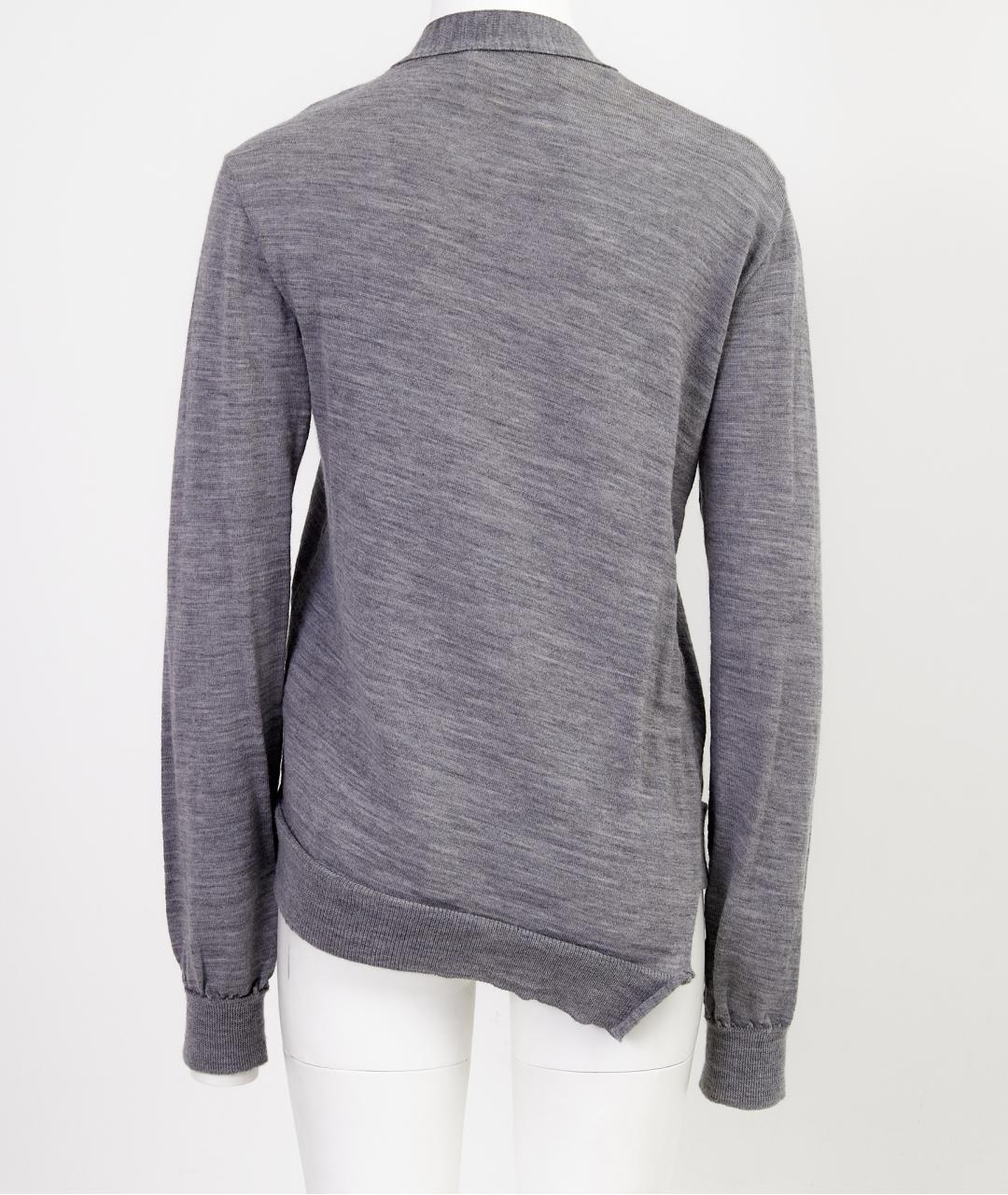 LACOSTE Серый шерстяной кардиган, фото 2