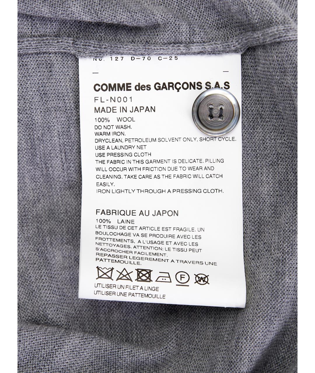 LACOSTE Серый шерстяной кардиган, фото 8
