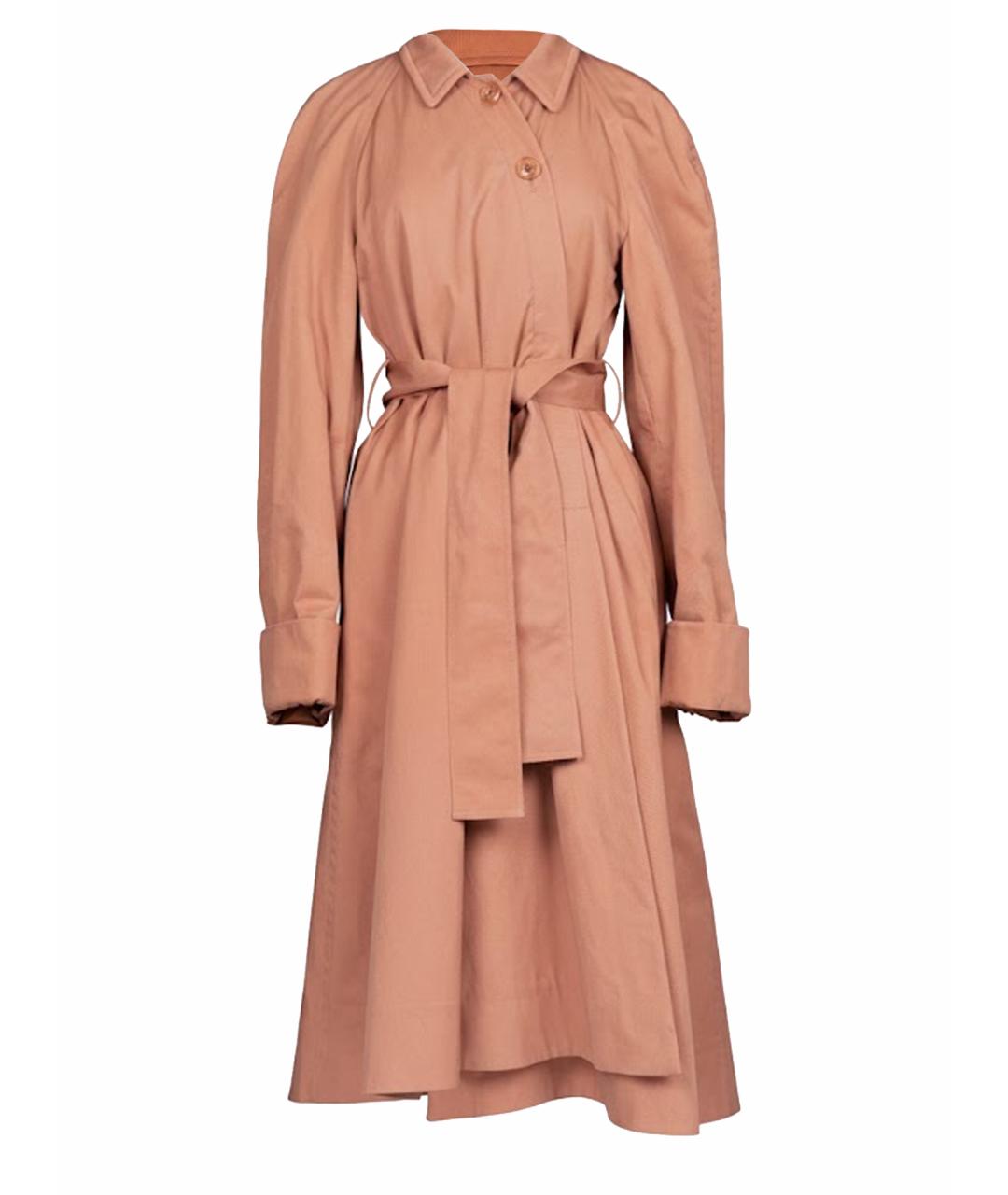 LEMAIRE Коралловый хлопковый тренч/плащ, фото 1