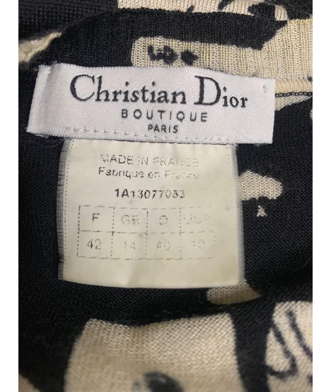 CHRISTIAN DIOR Черный кашемировый кардиган, фото 4