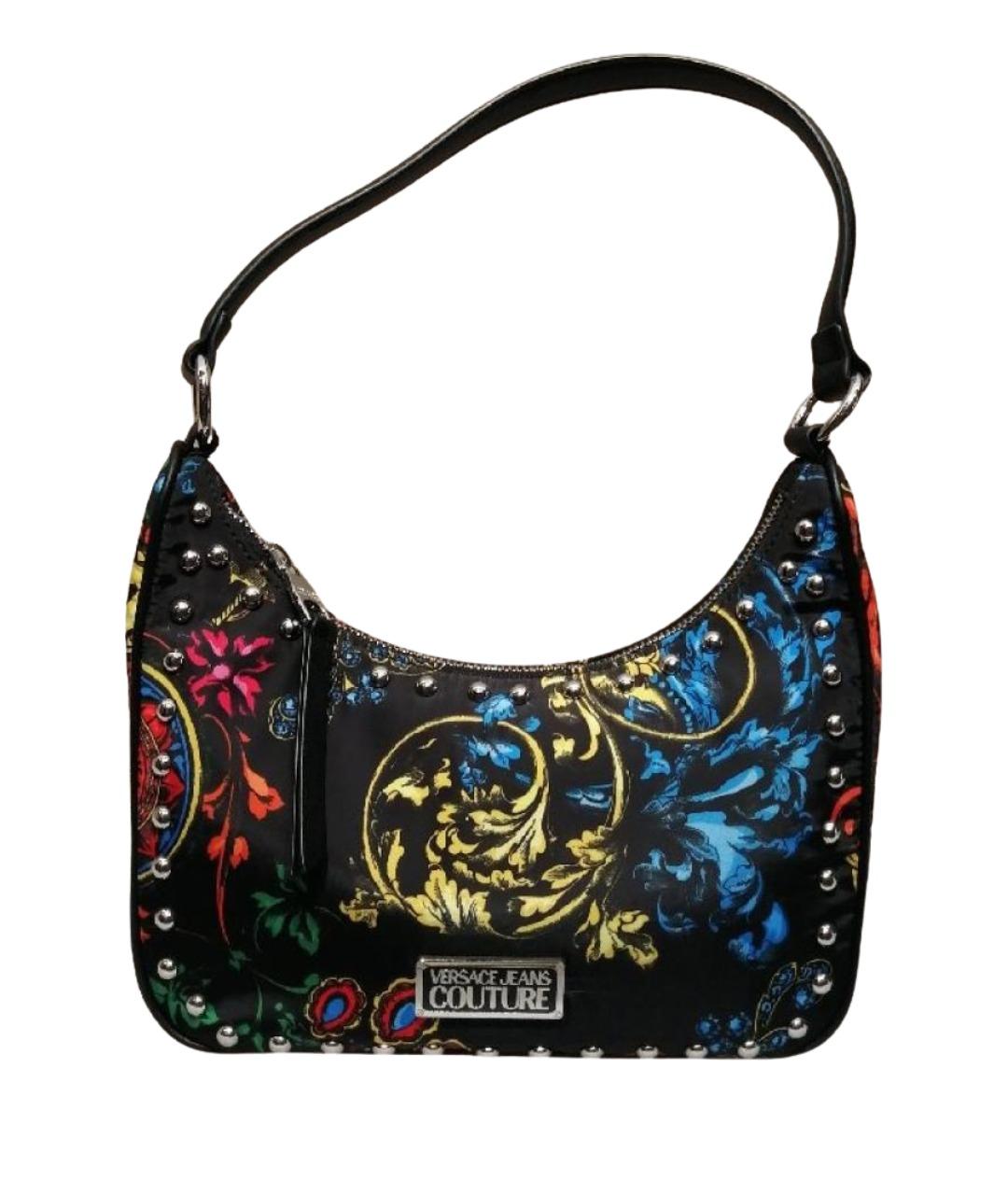 VERSACE JEANS COUTURE Мульти кожаная сумка с короткими ручками, фото 1