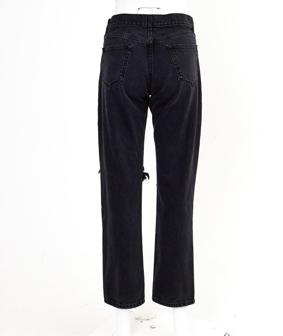 THE ROW Черные хлопковые прямые джинсы, фото 2