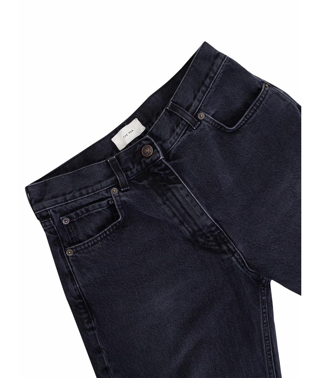 THE ROW Черные хлопковые прямые джинсы, фото 9