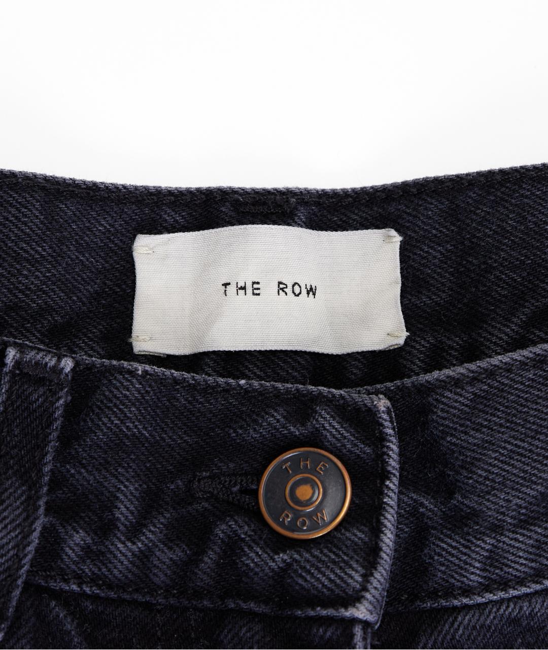THE ROW Черные хлопковые прямые джинсы, фото 4