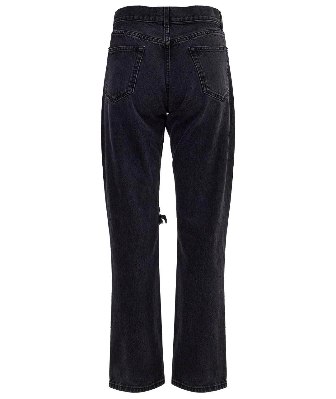 THE ROW Черные хлопковые прямые джинсы, фото 10