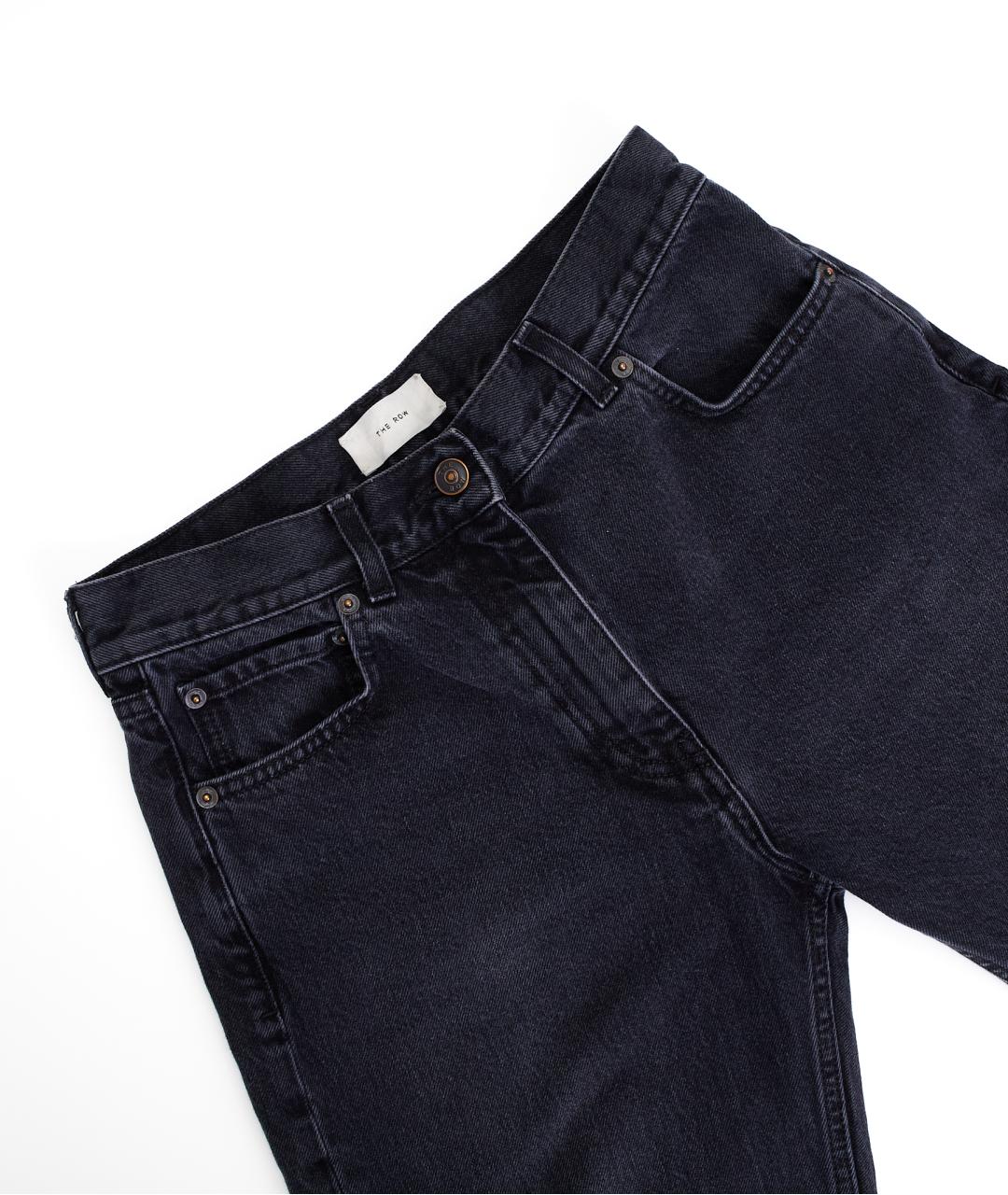 THE ROW Черные хлопковые прямые джинсы, фото 3