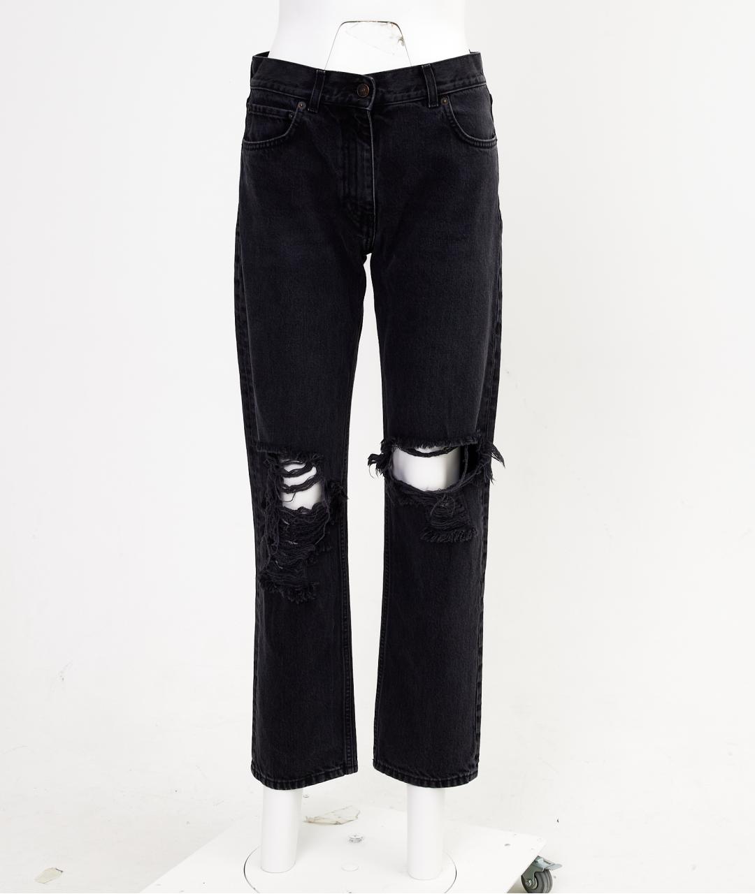 THE ROW Черные хлопковые прямые джинсы, фото 6