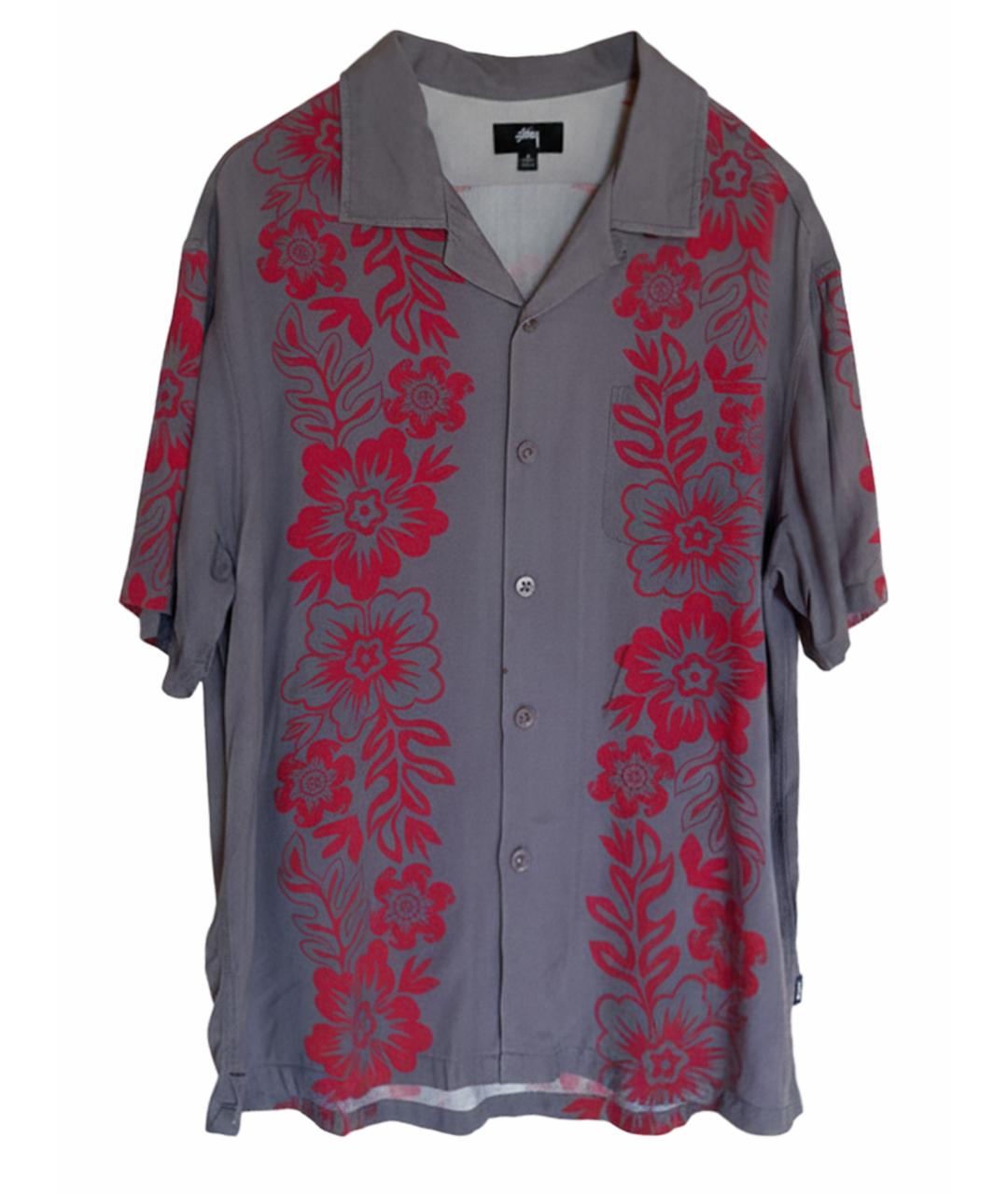 STUSSY Серая кэжуал рубашка, фото 1